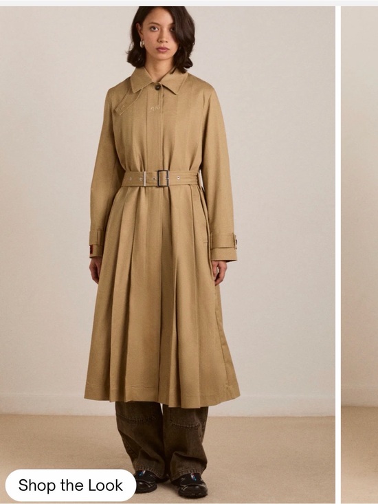 Damson Madder Jackets & Blazers - NWT DM Sofia Pleated Trench Coat